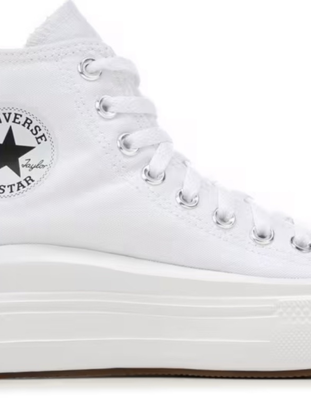 Converse High Top Platform Sneakers - White